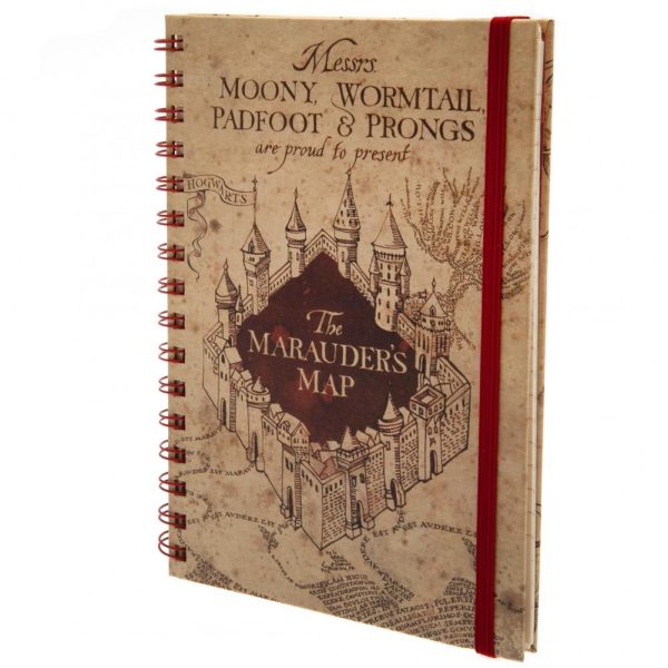 harry potter notebook marauders map