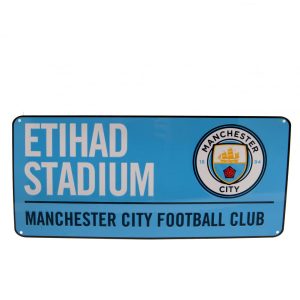 manchester city fc colour street sign