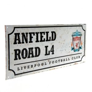 liverpool fc retro street sign