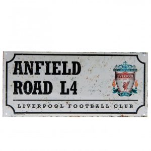 liverpool fc retro street sign