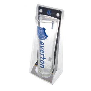 everton fc tall beer glass