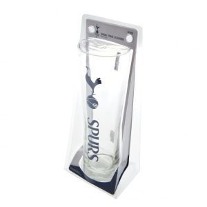 tottenham hotspur fc tall beer glass