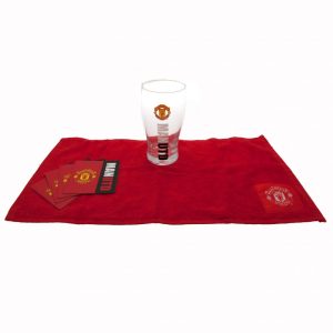 manchester united fc wordmark mini bar set