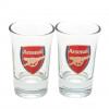 arsenal fc 2pk shot glass set