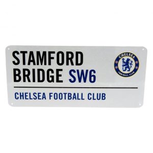 chelsea fc white street sign