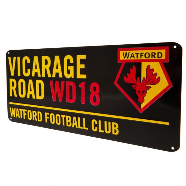watford fc colour street sign