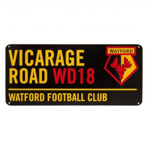 watford fc colour street sign