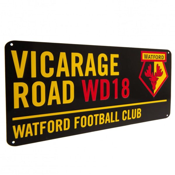 watford fc colour street sign