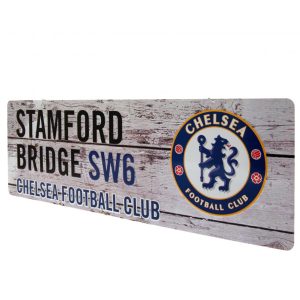 chelsea fc rustic garden sign