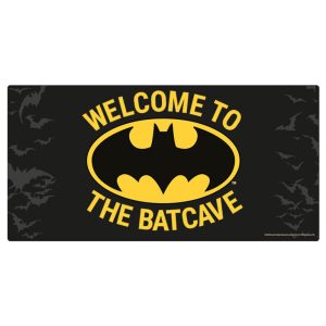 batman metal wall sign batcave