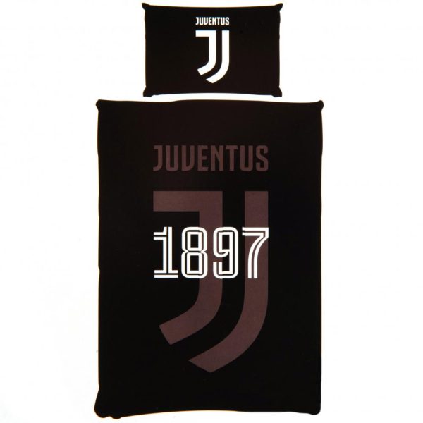 juventus fc big crest single duvet set