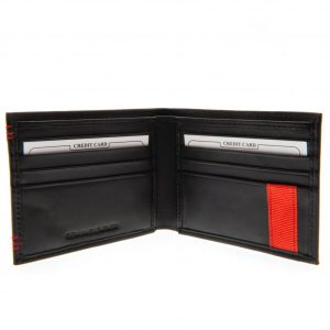 liverpool fc leather stitched wallet