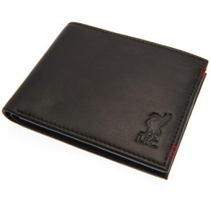 liverpool fc leather stitched wallet
