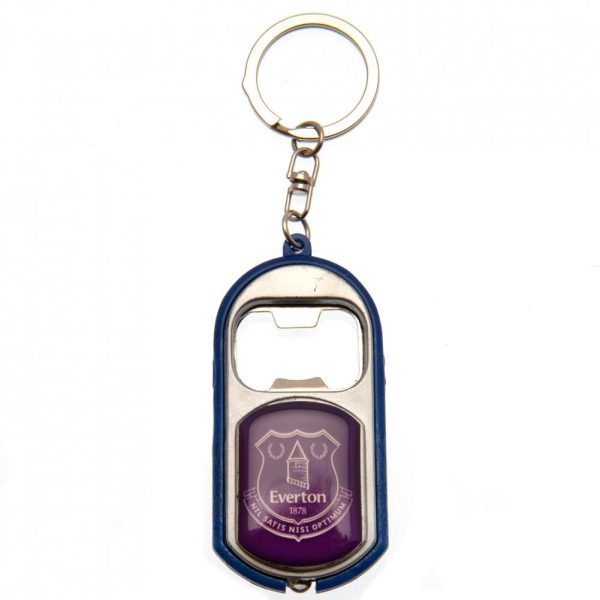 everton fc keyring torch bottle opener