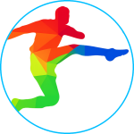 logo circle no black blue