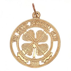 celtic fc 9ct gold pendant large