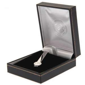celtic fc silver plated tie slide
