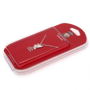 liverpool fc silver plated pendant & chain lb