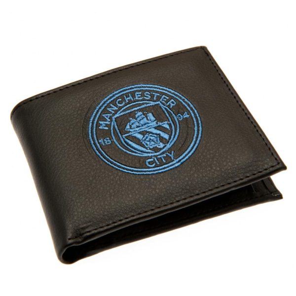 manchester city fc embroidered wallet