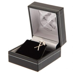 west ham united fc sterling silver stud earring