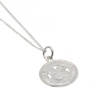 celtic fc sterling silver pendant & chain