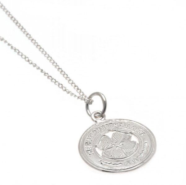 celtic fc sterling silver pendant & chain