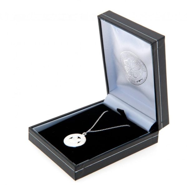 celtic fc sterling silver pendant & chain