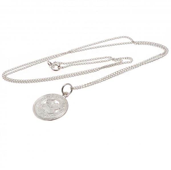 celtic fc sterling silver pendant & chain