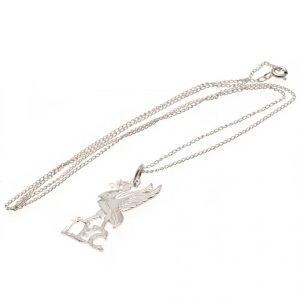 liverpool fc sterling silver pendant & chain lb
