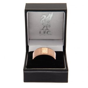 liverpool fc rose gold plated ring medium