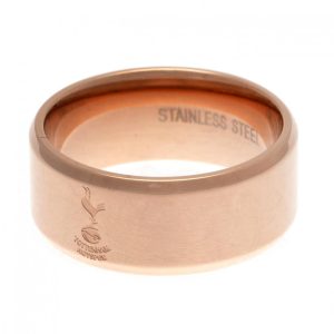 tottenham hotspur fc rose gold plated ring small
