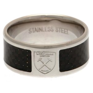 west ham united fc carbon fibre ring small