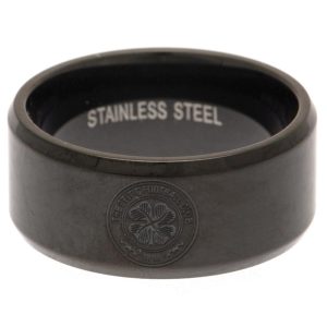 celtic fc black ip ring small