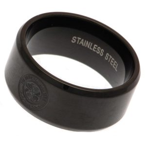 celtic fc black ip ring small