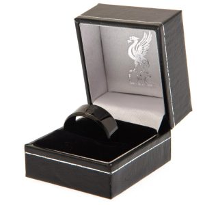 liverpool fc black ip ring small