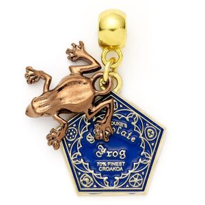 harry potter gold plated chocolate frog charm