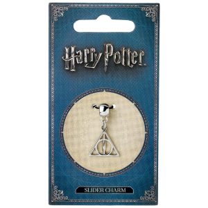 harry potter silver plated deathly hallows charm