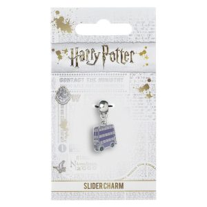 harry potter silver plated knight bus charm