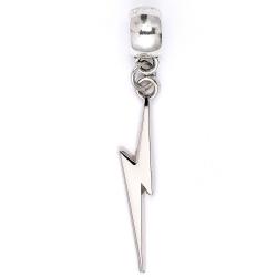 harry potter silver plated lightning bolt charm