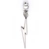 harry potter silver plated lightning bolt charm