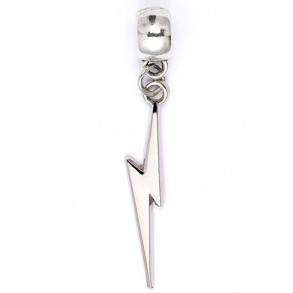 harry potter silver plated lightning bolt charm