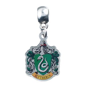 harry potter silver plated slytherin charm