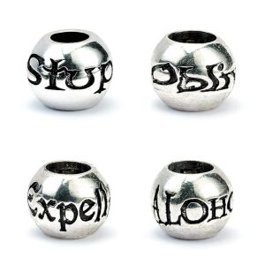 harry potter silver plated spell bead charm set