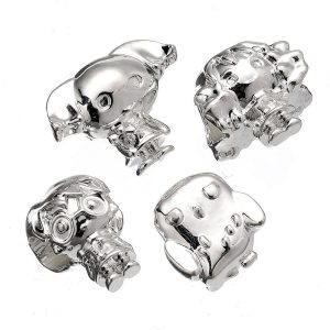 harry potter silver plated character bead charm set