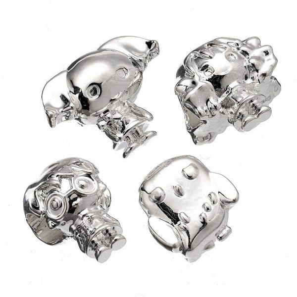 harry potter silver plated character bead charm set