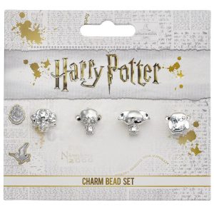 harry potter silver plated character bead charm set
