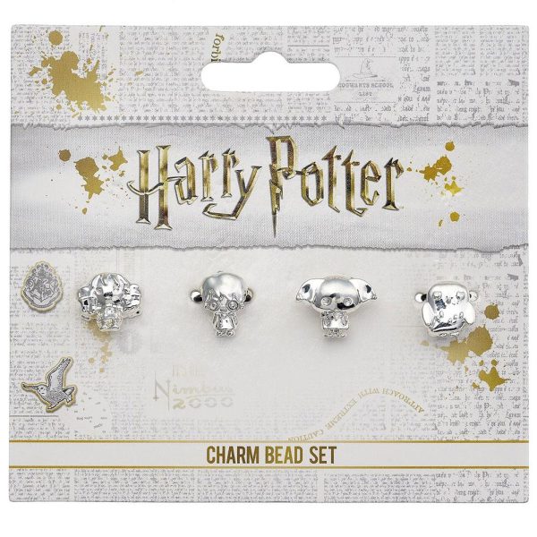 harry potter silver plated character bead charm set