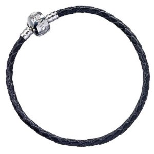 harry potter leather charm bracelet black s