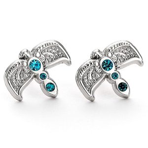 harry potter silver plated diadem stud earrings
