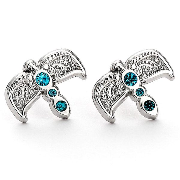 harry potter silver plated diadem stud earrings
